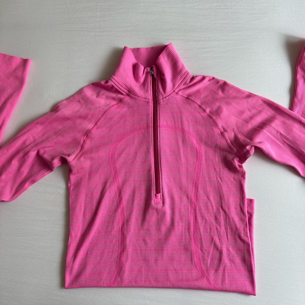 Lululemon Pink Quarter-Zip Pullover